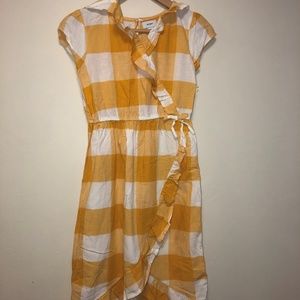 Old Navy yellow and white dress
